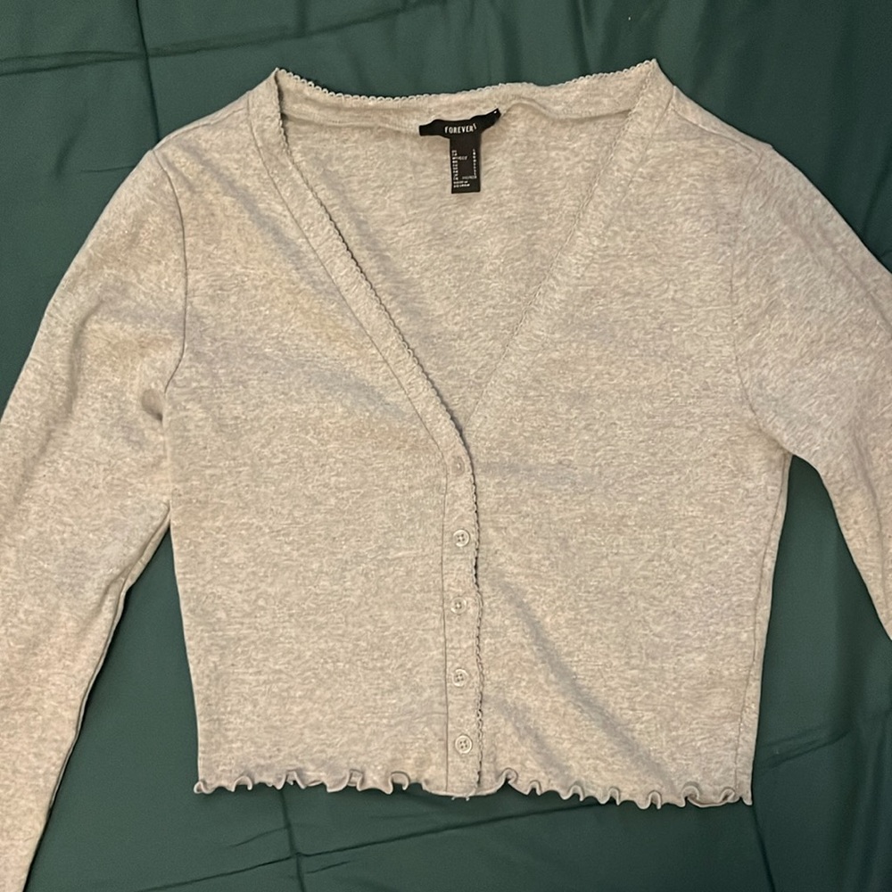 Forever 21 Grey Cardigan